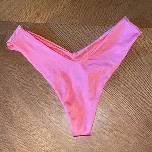 New Skatie size large bikini watermelon color cheeky bottoms and under wire top